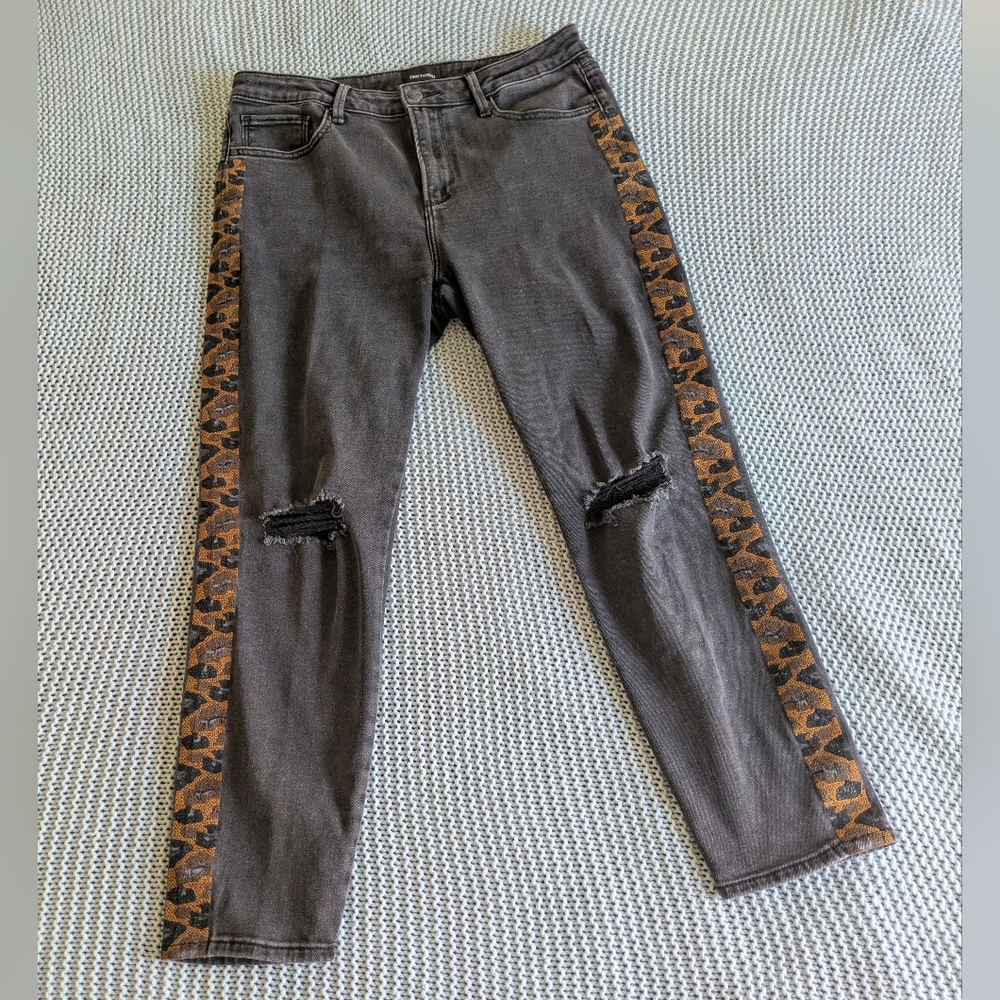 Driftwood Gizelle Leopard Accent Jeans Sz 30